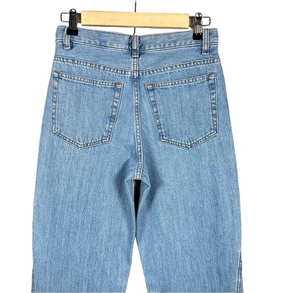 A.P.C. Elle High Rise Straight Jeans in Bleu Clair - Picture 9 of 16